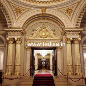 Grand Hotel Elevation Design with Elegant Detailing No-724