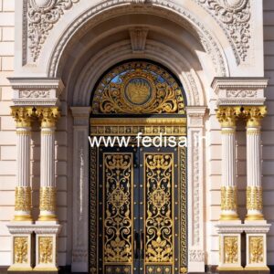 Hotel Exterior Elevation Design with Premium Lighting No-736