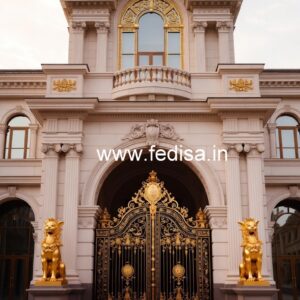 Luxury Hotel Elevation Design with Royal Look No-738