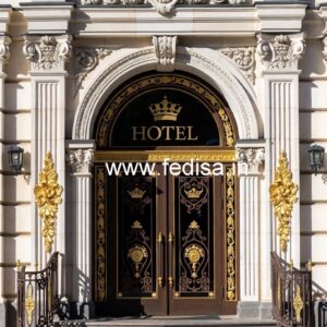 Hotel Elevation Design with Contemporary Exterior No-741