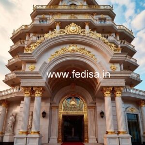 Hotel Elevation Design with Minimalist Style No-746