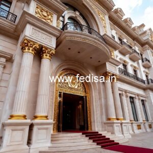 Hotel Front Elevation Design for Luxury Hospitality No-749