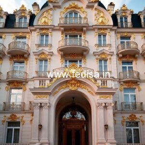 Elegant Hotel Exterior Design with Modern Features No-752