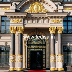 Luxury Hotel Architecture Front View Design No-760