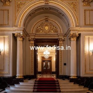 Hotel Elevation Design with Modern Window Style No-764