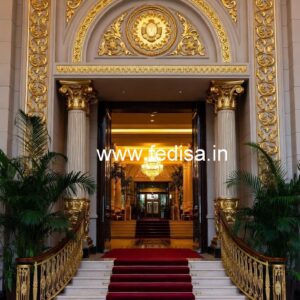 Hotel Front View Design with Contemporary Elements No-776