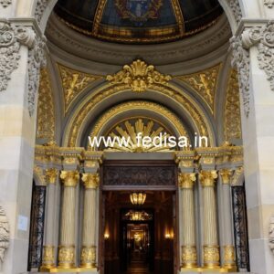Elegant Hotel Exterior Design with Glass Panels No-779