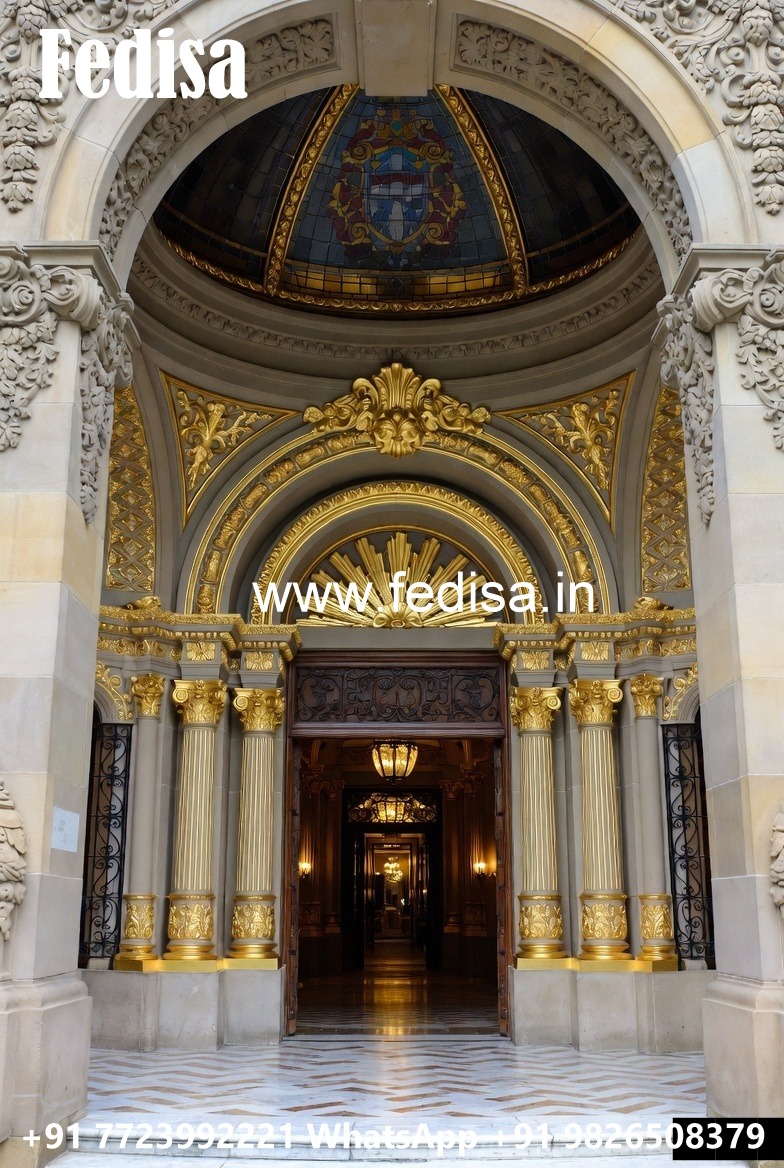 Elegant Hotel Exterior Design with Glass Panels No-779
