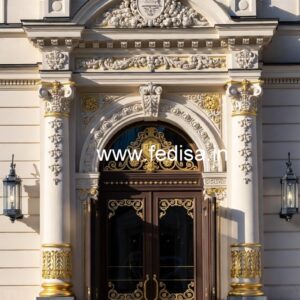 Luxury Hotel Front Elevation with LED Effects No-781