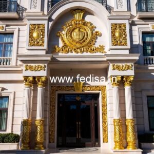 Contemporary Hotel Building Elevation Design No-783