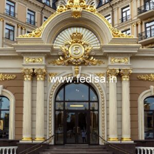 Contemporary Hotel Elevation Design with Lighting Effects No-793