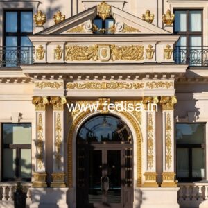 Hotel Front Architecture Design with Modern Luxury No-794