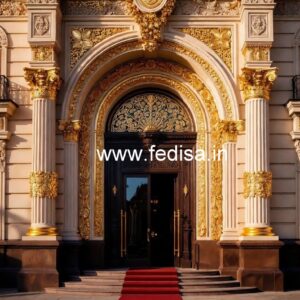 Stylish Hotel Exterior Elevation for Resorts No-795