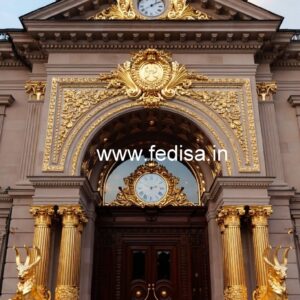 Luxury Hotel Front Elevation with Lighting No-1041