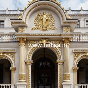 Luxury Hotel Front Design with Glass Panels No-1048