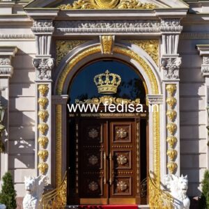 Modern Luxury Hotel Facade with LED Effects No-1133