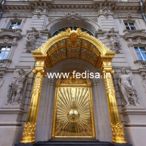 Luxury Hotel Elevation with Decorative Details No-1140