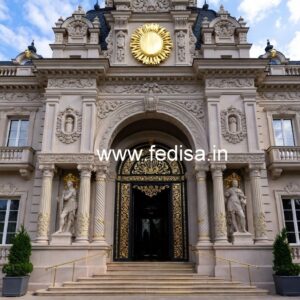 Luxury Hotel Front Architecture with Elegant Finish No-1142