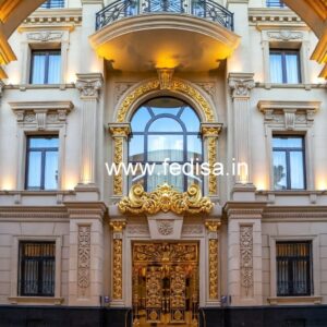 Stylish Luxury Front Elevation for Hotels No-1153
