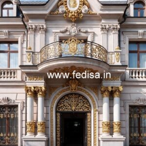 Luxury Hotel Front Design with Elegant Features No-1158