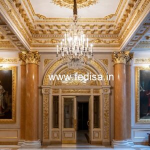 Modern Luxury Hotel Exterior with Stone Finish No-1162