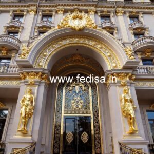 Luxury Hotel Exterior with Decorative Architecture No-1171