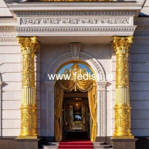 Luxury Hotel Exterior with Premium Facade Finish No-1175