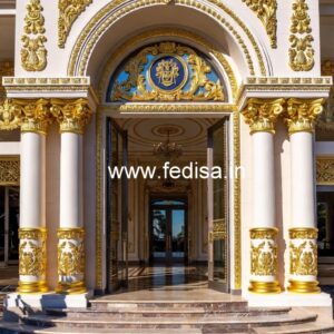 Elegant Hotel Main Gate Design for Premium Properties No-1203