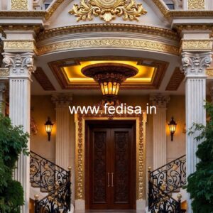 Hotel Main Gate Design with Elegant Lighting No-1214