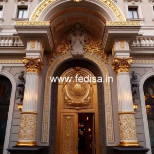 Stylish Hotel Entrance Architecture and Gate Design No-1225