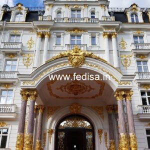 Stylish Hotel Main Gate Design for Elegant Entry No-1246