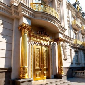 Hotel Exterior Gate Design with Premium Materials No-1247