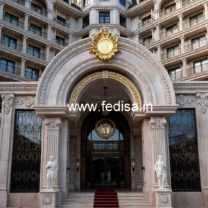 Grand Hotel Entrance Design with Elegant Gates No-1263