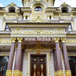 Elegant Hotel Main Gate Design with Artistic Finish No-1274