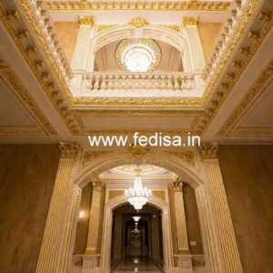 Elegant Hotel Gate Design with Brass Detailing No-1286