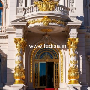 Hotel Entrance Gate Design with Royal Architecture No-1288