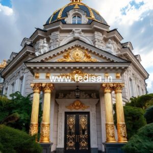 Beautiful Hotel Front View Elevation Design No-1314