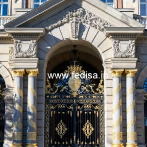 Stylish Hotel Elevation Design with LED Lighting No-1322
