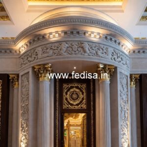 Grand Hotel Elevation Design with Elegant Detailing No-1324