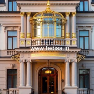 Hotel Front Elevation Design for Luxury Hospitality No-1349