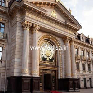 Luxury Hotel Architecture Front View Design No-1360