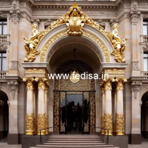 Hotel Front View Design with Contemporary Elements No-1376