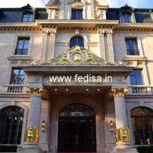Hotel Elevation Design with Luxury Architectural Features No-1380