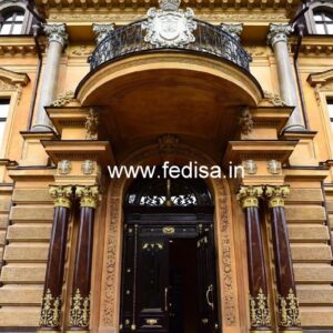 Luxury Resort Elevation Design with Elegant Facade No-1386