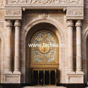 Stylish Hotel Exterior Elevation for Resorts No-1395