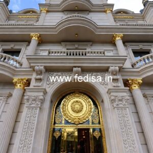 Hotel Elevation Design with Elegant Exterior Finish No-1397