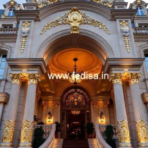 Luxury Hotel Front View Elevation Designs No-1617