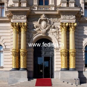 Luxury Hotel Exterior with Glass Facade No-1622