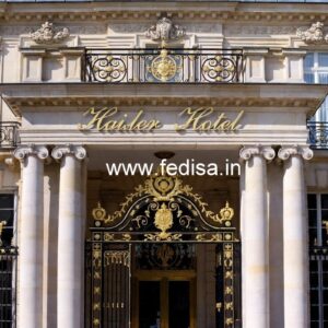 Luxury Hotel Front Elevation with Lighting No-1641
