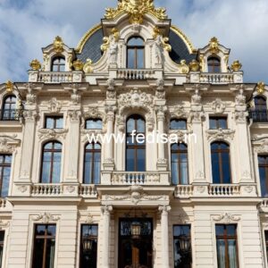 Luxury Hotel Front Design with Glass Panels No-1648